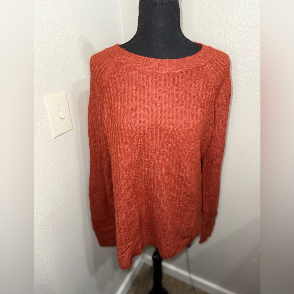 Vero Moda Rust Ribbed Sweater- Size Medium - Picture 1 of 9